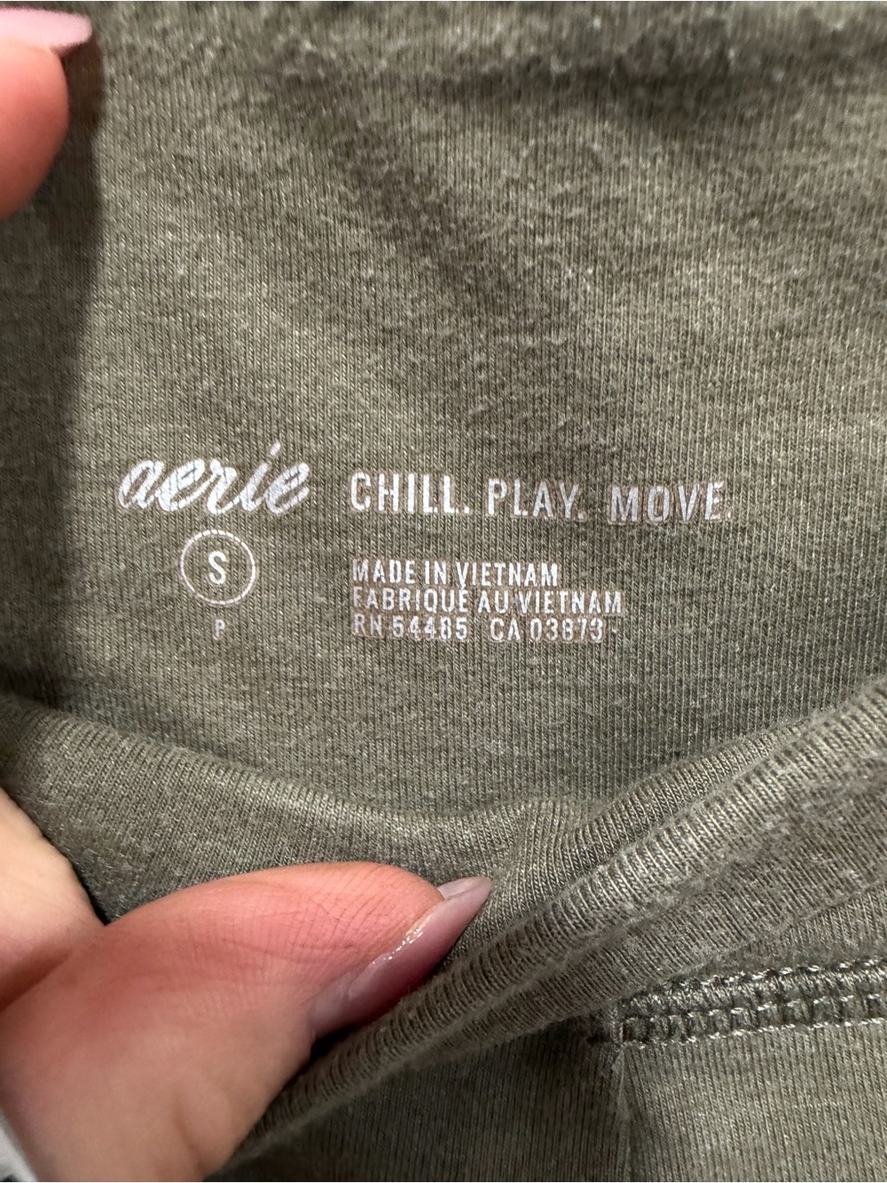 Aerie Chill. Play. Move Olive Green High Rise Leggings – Women’s Small - Picture 6 of 6